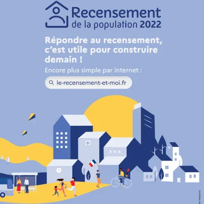 recensement affiche insee 2022